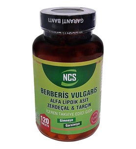 Ncs Berberis Vulgaris Alfa Lipoik Asit Zerdeçal 120 Tablet (Renksiz)