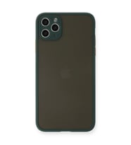 Apple iPhone 11 Pro Max Kılıf Montreal Silikon Kapak - Yeşil