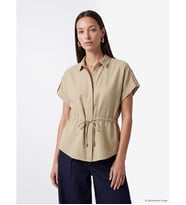 LCW EVERYDAY Yeşil Bağcıklı Oversize Kadın Gömlek