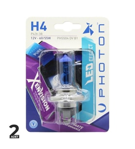 Photon Diamond Xen Vision 12V Beyaz Ampul H4 2 ADET