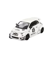 Nessiworld 1/64 LB-WORKS x Abas Works ABARTH 595 Gara White - Blister Paket
