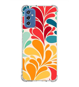 PrintiFy Samsung Galaxy M52 Uyumlu Retro Color 5 Baskılı Şeffaf Köşe Korumalı Antişok Kılıf