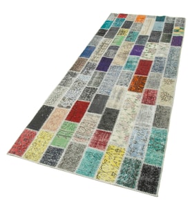 Çok Renkli El Dokuma Halı Modern Geometrik Motifli Salon ve Koridor İçin Dekoratif Seçim