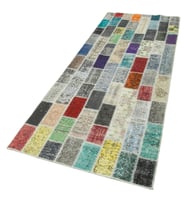 Çok Renkli El Dokuma Halı Modern Geometrik Motifli Salon ve Koridor İçin Dekoratif Seçim