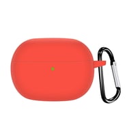 Microsonic Xiaomi Redmi Buds 6 Pro Kılıf Askılı Mat Silikon Kırmızı (Kırmızı)