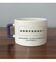 Anneanne Baskılı Mor Kulplu C Fincan