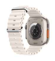 Microsonic Apple Watch Series 7 45mm Kordon Ocean Band Bej