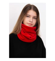 Siyah Polar Boyunluk Bayan Polar Boyunluk Bere Kırmızı
