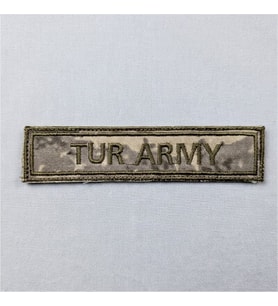 KATAR TUR ARMY- TUR NAVY - TUR AIR FORCE İsimlik - Katar Türk Birliği Orjinal Kumaş 3x13 cm
