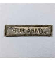 KATAR TUR ARMY- TUR NAVY - TUR AIR FORCE İsimlik - Katar Türk Birliği Orjinal Kumaş 3x13 cm