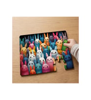 Rengarenk Tavşanlar Tasarımlı 24 Parça Ahşap Çocuk Puzzle MPK0069