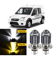 Ford Transit Connect 2002-2013 Mercekli Far Ampulü Led Xenon Sarı-Beyaz Şimşek Etkili Uzun Kısa
