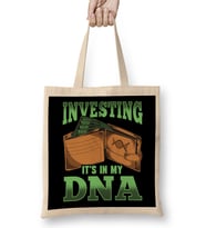 Investing Eat Sleep Trade Repeat Funny Daytrading Bez Çanta Uzun Saplı
