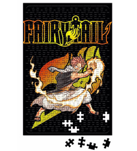 Fairy Tail Anime Manga Natsu Dragneel Fire Puzzle
