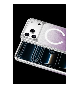 Onegif Apple İphone 17 Pro Sora Simli Magsafe Kapak - Mor