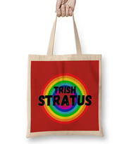 Trish Stratus- Vintage Retro Rainbow Style Warriors Design Wrestlers-Gift Bez Çanta Uzun Saplı