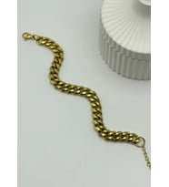 Çelik Gold Zincir Bileklik - 25-blk101
