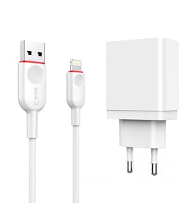 ADAPTÖR+KABLO Apple Lightning Hızlı Şarj ve Data Kablosu + USB ve PD Adaptör Şarj Başlığı Şarj Seti (Beyaz)