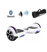 CityMate Elektrikli Kaykay Hoverboard 6.5 Inch Ledli Model BEYAZ - Taşıma Çantası Hediye