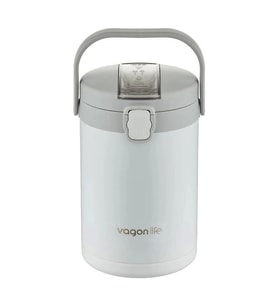 VAGONLİFE ÇELİK YEMEK KABI TEK HAZNELİ İKİ BÖLMELİ LUNCH BOX BL10089 2100 ML