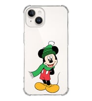 Apple iPhone 14 Plus Uyumlu Köşe Korumalı Antişok Kapak  Mickey Mouse Tasarımlı Şeffaf  Kılıf