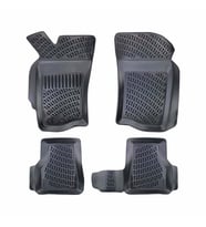 Rizline Fiat Palio 3D Havuzlu  Paspas (Siyah - Beyaz)