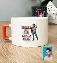 Kişiye Özel Karikatürlü Babaya Hediye Husband Dad Hero Lüks Fincan Babalar Günü Hediyesi