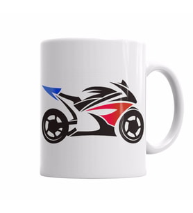 Moto Racing Kupa Bardak Porselen