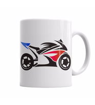 Moto Racing Kupa Bardak Porselen