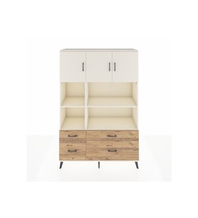 Hyperion Dolap 8 Raflı 4 Çekmeceli 3 Kapaklı 132x44x195 Aytaşı-Aytaşı/Çam