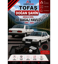 Tofaş Doğan Şahin 1992 - 2002 Araca Özel 3D Bagaj Havuzu