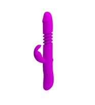 LilituShop USB Şarjlı 3 Yönlü Titreşimli Klitoris Uyarıcılı Tavşan Vibratör