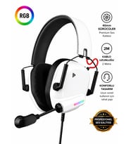 RGB Işıklı Oyuncu Kulaklığı Sanal 7.1 Çevresel Ses Gürültü Önleyici Kulak Üstü Headset