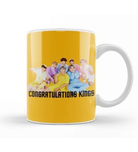 CONGRATULATIONS KINGS Bts Army GIFT Kupa Bardak Porselen