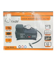 220 Volt-12 Volt 250 Psi Kompresör Lastik Hava Şişirme Oto Pompası Fişli Ve Çakmaklı Yage-843 (5690)