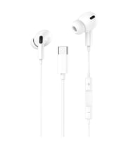 Xiaomi Samsung Huawei Oppo uyumlu Silikonlu Type-C Kulaklık (Beyaz)