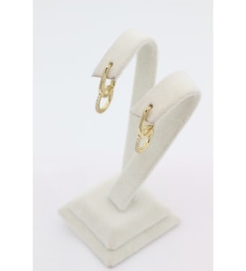 STİL İNCİSİ/XUPING JEWELRY SALLANTILI ÇEMBER ZİRKON TAŞLI KÜPE