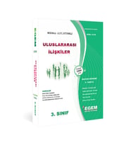Egem Yayınları AÖF 3. Sınıf Uluslararası İlişkiler Bahar Dönemi 6. Yarıyıl Konu Anlatımlı Soru Bankası (Çok Renkli)