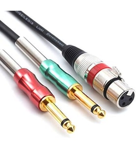 Xlr Dişi 2x6.3 mm Mono Erkek Kablo 2 metre
