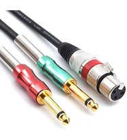 Xlr Dişi 2x6.3 mm Mono Erkek Kablo 2 metre
