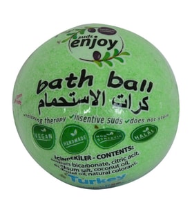 Enjoy El Yapımı Okaliptuslu Banyo Bombası Banyo Topu Yeşil 100Gr