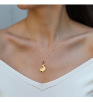 Kuğu Gold Gümüş Kolye
