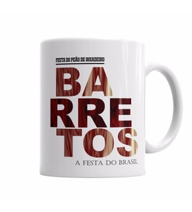 Festa de Peao Barretos Kupa Bardak Porselen