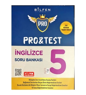 Bilfen 5. Sınıf Protest İngilizce Soru Bankası Yeni Müfredat