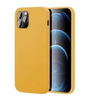 Apple iPhone 14 Pro Max 6.7'' İnce Mat Silikon Kılıf Sarı
