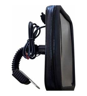 Motosiklet Kapalı Unıversal Şarjlı Telefon Tutucu Ayna Bağlantı Aparatlı Motor Telefon Tutucu