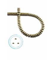 Hematit Taşı Piramit Kesim Parlak Antik Sarı 6x3mm Doğal Taş Dizi