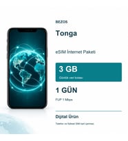Tonga eSIM İnternet Paketi Günlük 3 GB 1 Gün - FUP 1 Mbps