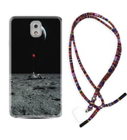 Samsung Note 3 4 5 8 9 20 Ultra 10 Lite Kılıf Boyun Asklı Rasta Silikon Astronoot Red Baloon 1608