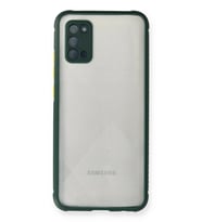 Galaxy A02S Kılıf Miami Şeffaf Silikon - Koyu Yeşil